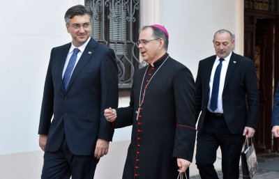 Povodom obilježavanja 27. obljetnice &quot;Puma&quot; premijer Plenković susreo se s biskupom Radošem