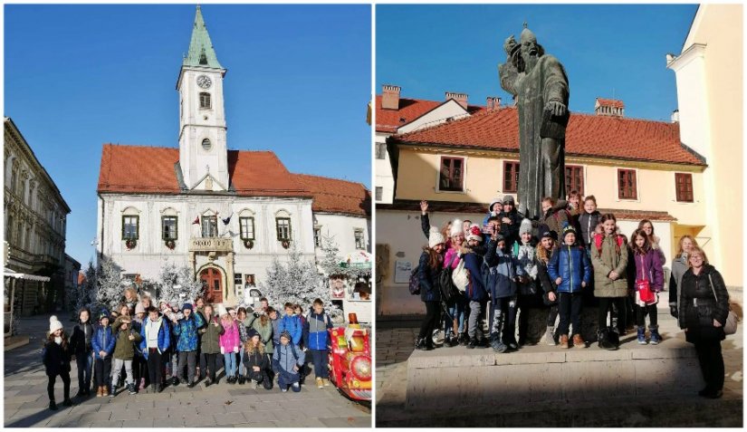 Učenici trećih razreda topličke škole na nastavi iz Prirode i društva u Varaždinu