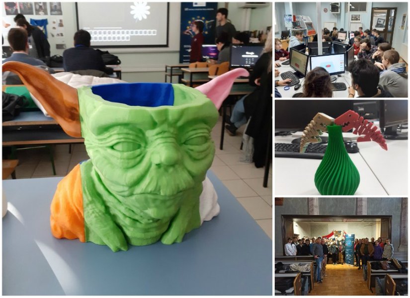 FOTO Učenici iz Turske, Portugala, Mađarske i Litve u Varaždinu učili o kodiranju i 3 D printanju