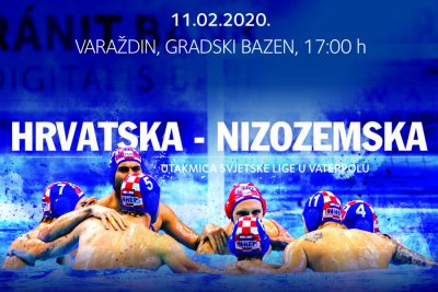 Vaterpolisti Hrvatske u Varaždinu protiv Nizozemske igraju drugo kolo Svjetske lige