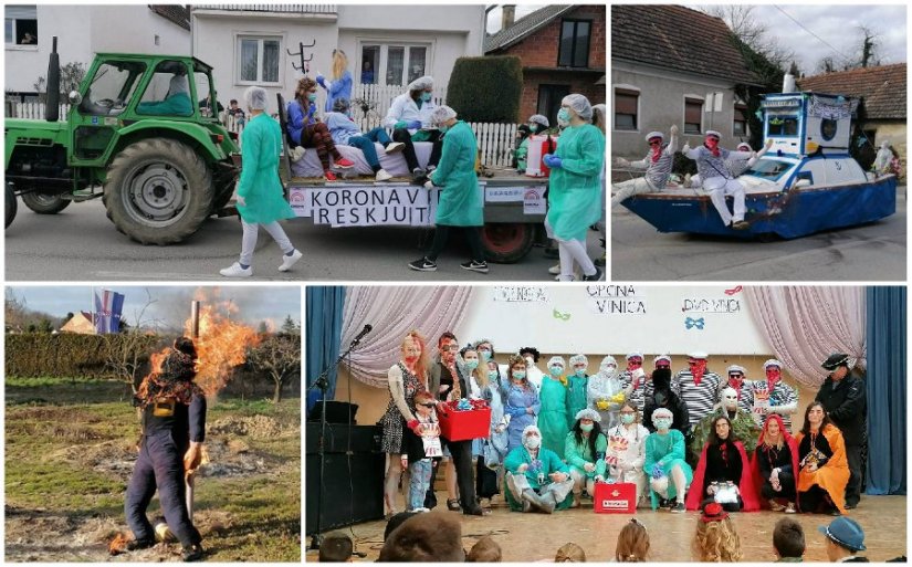 FOTO: Viničanci spalili sve stare zločestoće, a spremno dočekuju i korona virus