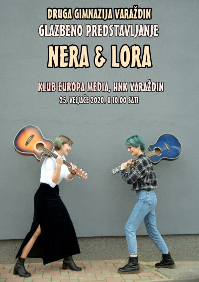 Glazbeno predstavljanje Lore Breški i Nere Žimbrek u Klubu Europa Media