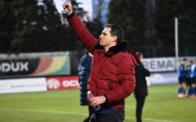 Trener Varaždina Samir Toplak nakon što je Leon Benko postigao drugi gol na sinoćnjem susretu s Goricom