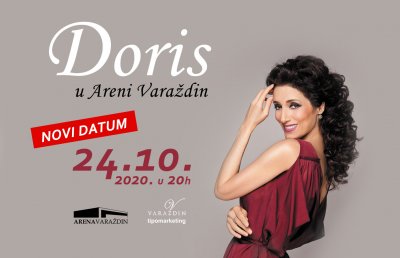 Odgođen koncert Doris Dragović u Areni Varaždin, novi termin 24. listopada