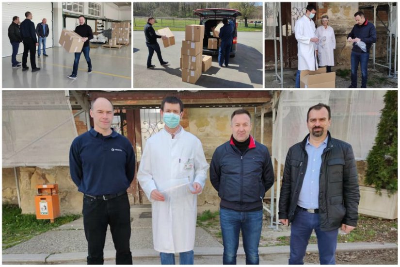 Varaždinskoj bolnici predano 500 zaštitnih vizira, načelnik Horvatić donirao plaću za ožujak