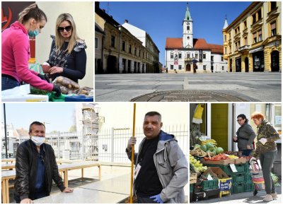 FOTO Varaždin na Veliku subotu prazan, a na varaždinskom placu ni kupaca nije bilo baš previše