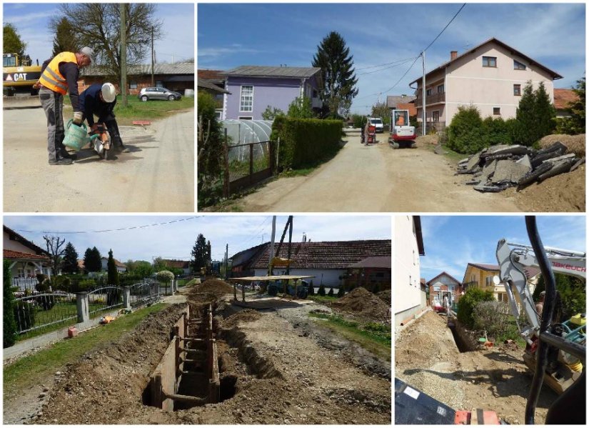 FOTO Unatoč koronakrizi, u općini Cestica radi se na kanalizaciji