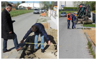 IVANEC Počela gradnja 250 metara nogostupa u Novoj ulici: investicija vrijedna 177.000 kuna