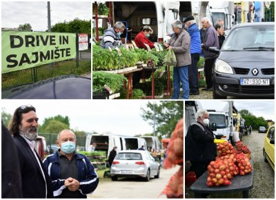 FOTO S radom započelo sajmište u Biškupcu po modelu &quot;drive-in&quot;