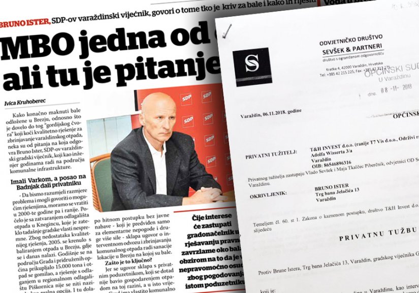 Varaždinski gradski vijećnik tužen zbog intervjua za Varaždinske vijesti