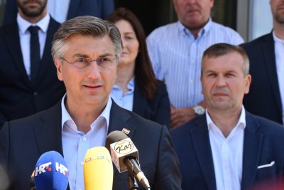 FOTO Plenković u Varaždinu: Sjajna postignuća su zalog da dobijemo veću podršku u 3. izbornoj jedinici