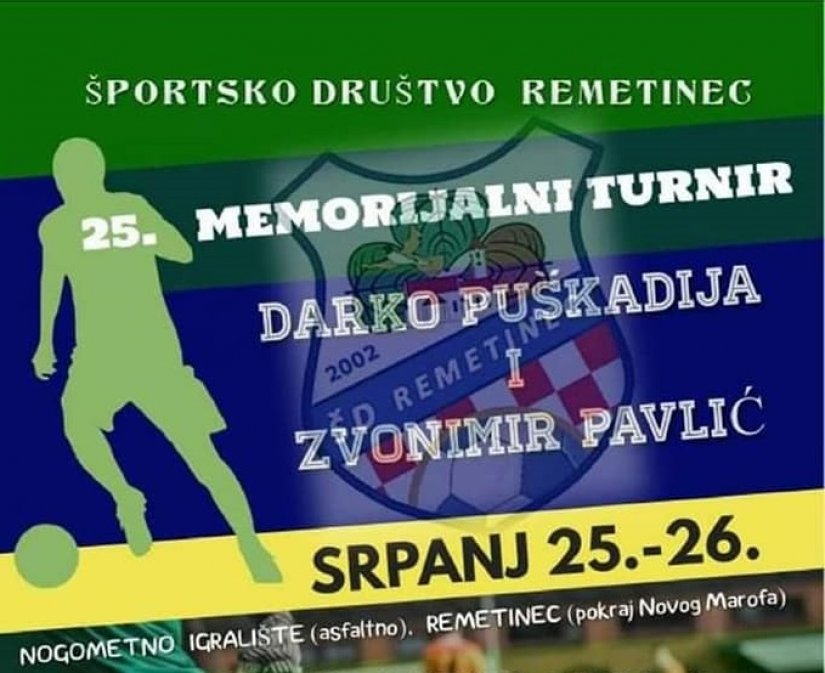 Na memorijalu u Remetincu 24 ekipe, večeras u 19 sati izvlačenje parova