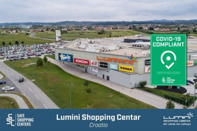 Trgovačkom centru Lumini dodijeljen certifikat Covid-19 Compliant