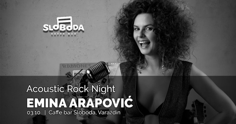 Ove subote koncert Emine Arapović u caffe baru Sloboda