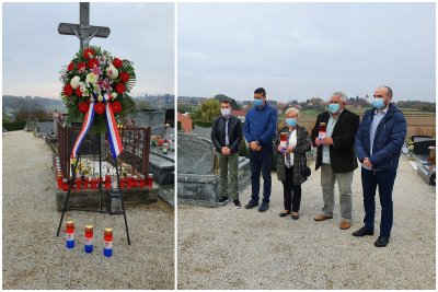 Izaslanstvo Općine Gornji Kneginec položilo vijenac uoči Svih Svetih