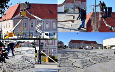 FOTO Na Kapucinskom trgu počela gradnja mini klizališta