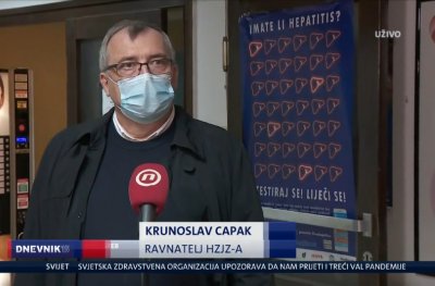 Ravnatelj HZJZ-a Krunoslav Capak bio je gost večerašnjeg Dnevnika Nove TV