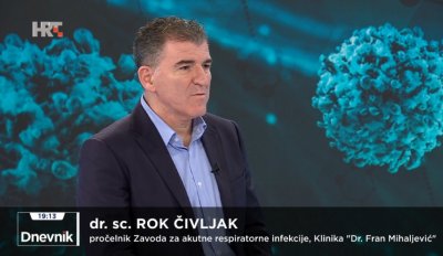 Rok Čivljak, pročelnik Zavoda za akutne respiratorne infekcije Klinike za infektivne bolesti &quot;Dr. Fran Mihaljević&quot;