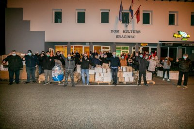 Iz Sračinca za Sisak otputovalo 70 kubičnih metara pomoći