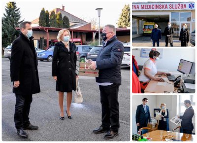 FOTO Županijski dužnosnici prvi dan nove godine u obilasku dežurnih službi: &quot;Hvala vam!&quot;