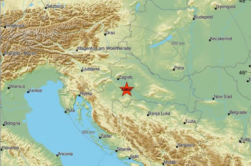 Jutros novi potres kod Petrinje, osjetio se u središnjoj Hrvatskoj