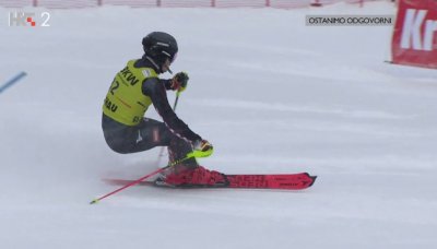 Istok Rodeš na današnjoj slaloskoj utrci u Flachau