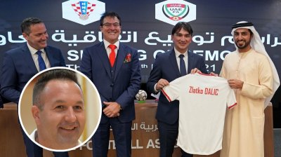 Zlatko Dalić i Nenad Horvatić s vodstvom HNS-a u Dubaiju, predsjednik Davor Šuker izostao