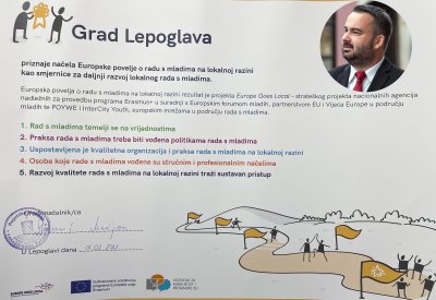 Lepoglava konkurira za titulu „Grad za mlade“ projekta Europe GoesLocal
