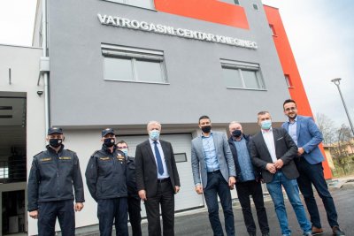 FOTO Ante Sanader i Anđelko Stričak obišli novi Vatrogasni centar u Gornjem Knegincu