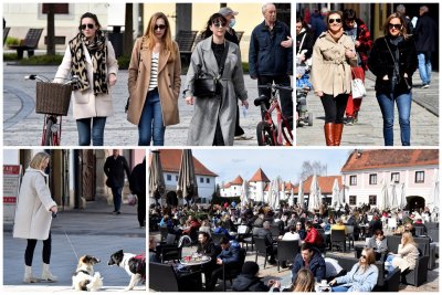 FOTO: Sunčana subota izmamila Varaždince u šetnju i na terase kafića