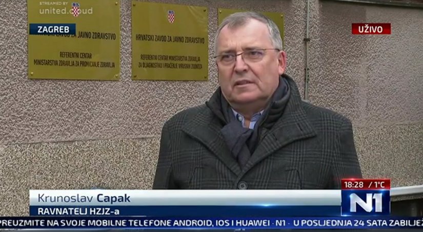 Krunoslav Capak bio je danas gost Dnevnika N1 televizije