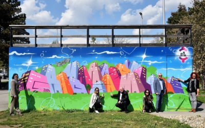 U Parku mladih iscrtan novi grafit povodom proglašenja Varaždina &quot;Gradom za mlade&quot;