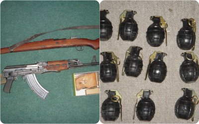 Policiji predano 11 ručnih bombi M-75 i automatska puška