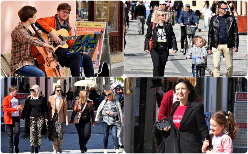 FOTO Živnuo barokni grad: Subotnje sunce izmamilo mnoge na svježi zrak