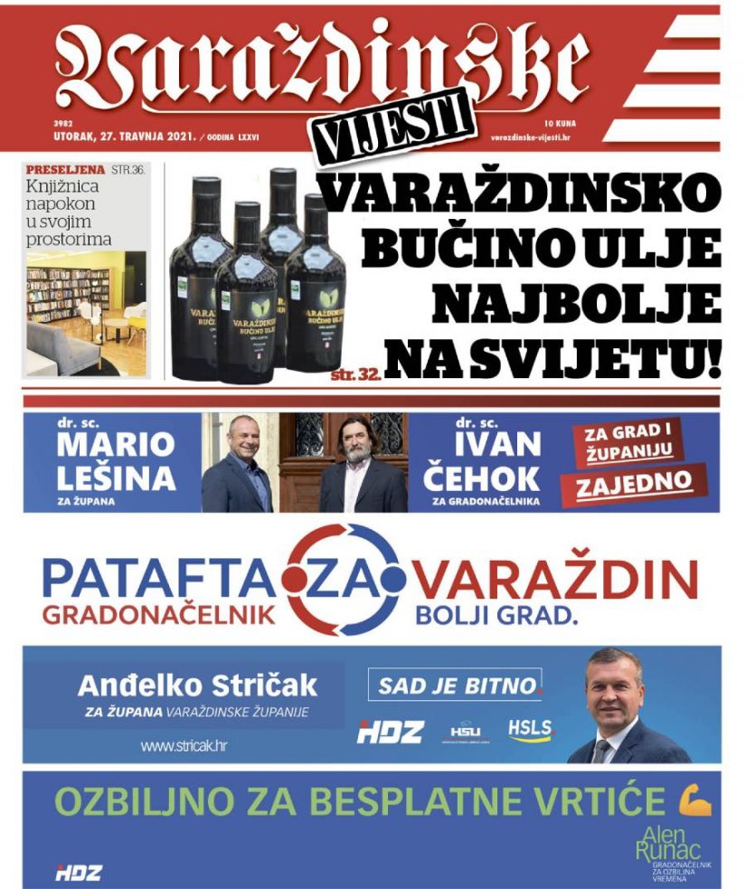 U novom broju Varaždinskih vijesti pročitajte...