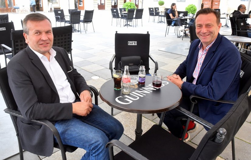 Gradonačelnik Bosilj i župan Stričak na zajedničkoj kavi nakon povijesnih izbornih uspjeha