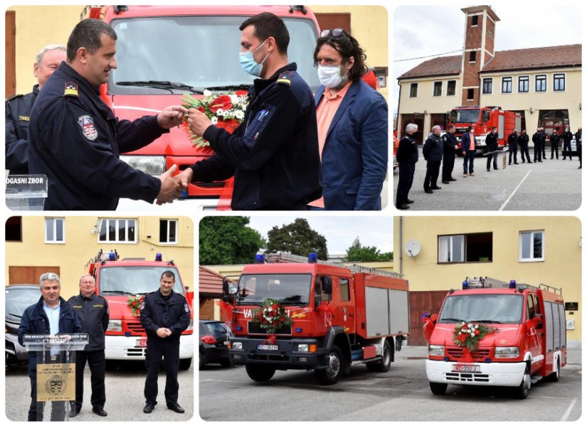 FOTO Navalno vozilo JVP Varaždin pripalo DVD-u Varaždin, a njihovo - vatrogascima Jalkovca