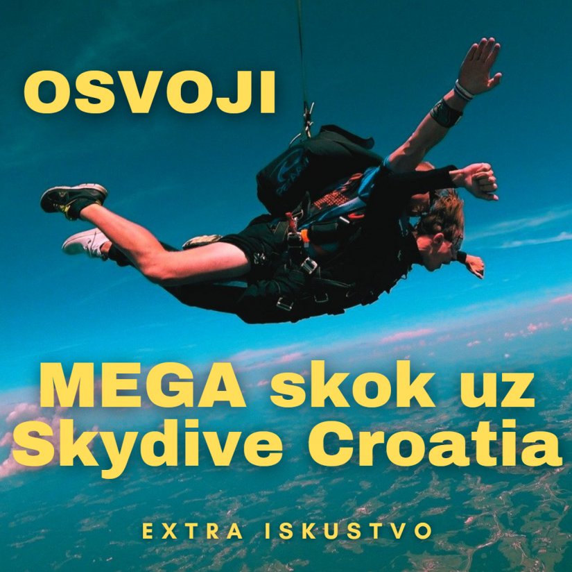 Osvoji mega skok uz Skydive Croatia