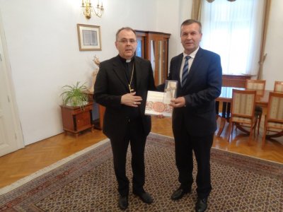 Varaždinski biskup Radoš sastao se s novim županom Anđelkom Stričakom