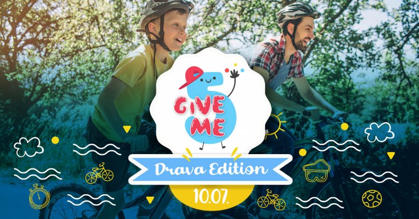 &quot;Give me 5! – Drava edition&quot; – provedite aktivnu subotu u bicikliranju, šetnji i kupanju