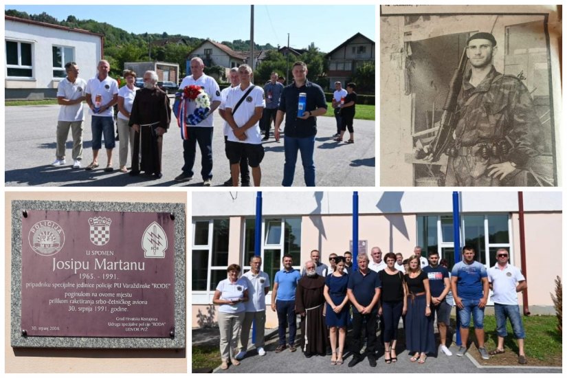 Članovi USJP &quot;Roda&quot; u H. Kostajnici odali počast poginulom Josipu Martanu iz Donje Voće