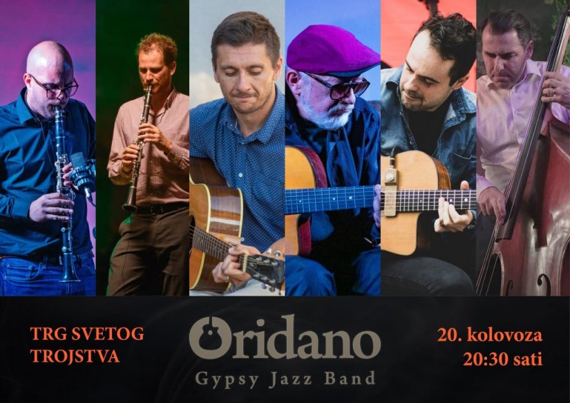 Oridano Gypsy Jazz Band ovog petka na ludbreškom gradskom trgu