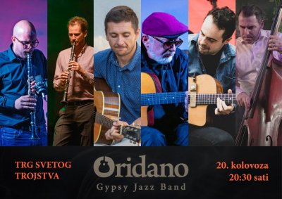 Oridano Gypsy Jazz Band ovog petka na ludbreškom gradskom trgu