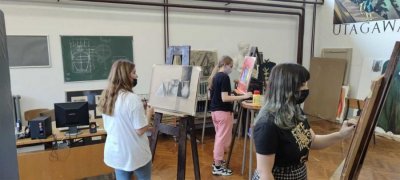 Polaznici Centra za likovnu umjetnost izlažu na Špancirfestu - radovi mladih kreativaca u Sermageu