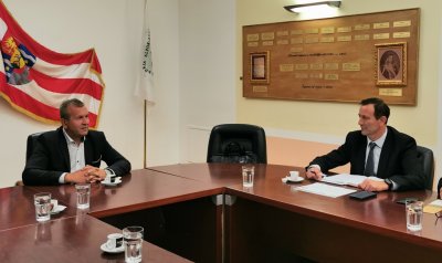 Župan Anđelko Stričak i gradonačelnik Neven Bosilj održali radni sastanak