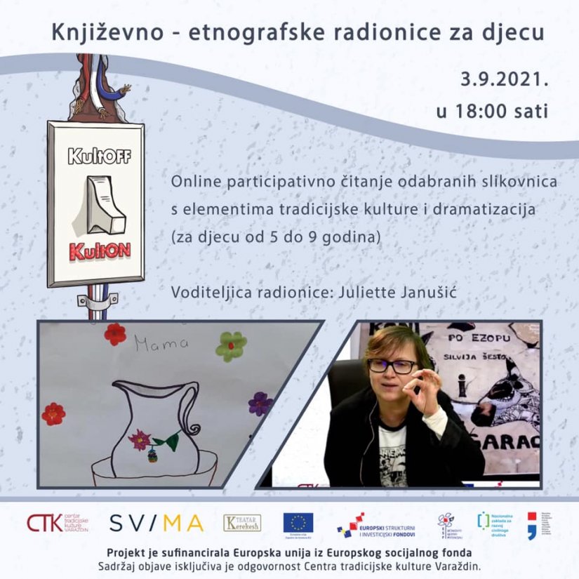 Danas Književno-etnografska radionica za djecu u sklopu projekta KultOFF-KultON