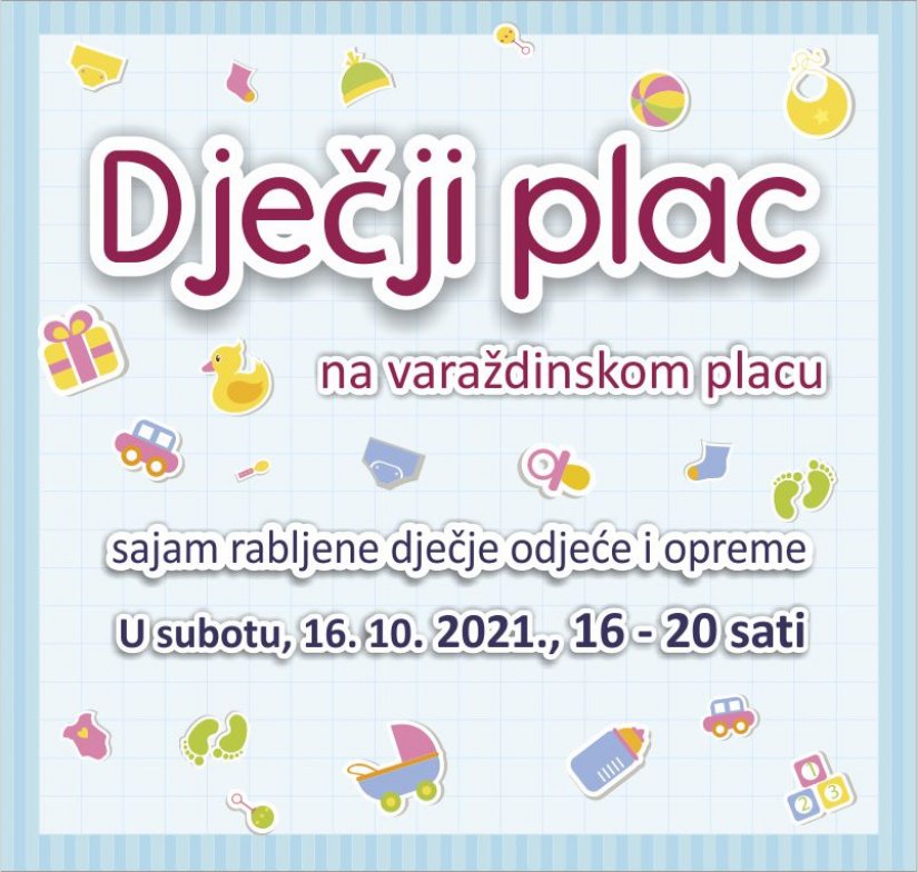 U subotu 16. listopada na varaždinskoj tržnici 27. dječji plac