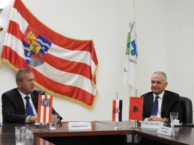 Župan Anđelko Stričak ugostio veleposlanika Albanije