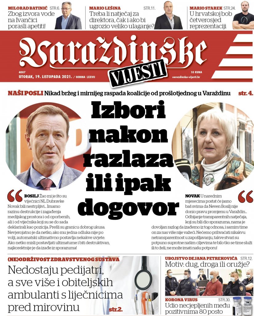 U novom broju Varaždinskih vijesti pročitajte...