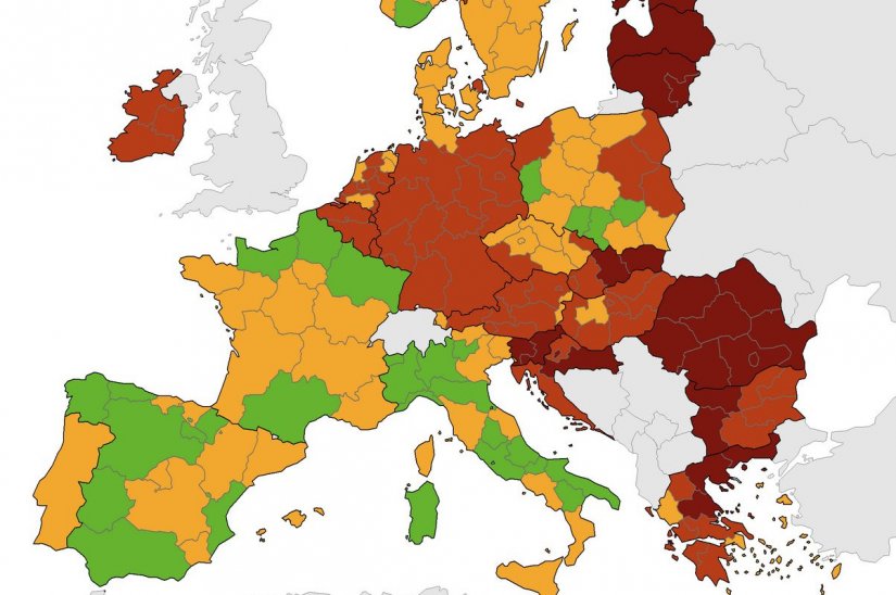 ECDC objavio novu korona-kartu; još jedan dio Hrvatske u tamnocrvenom